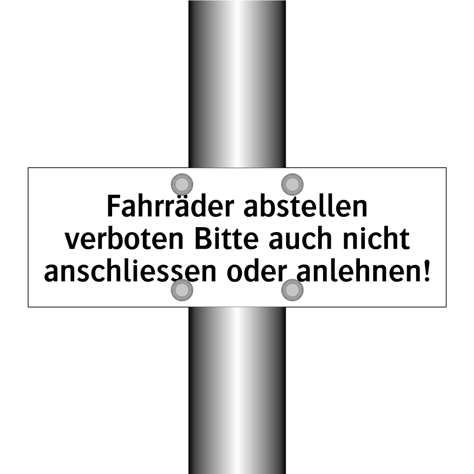 Der Genuss von Alkohol ist verboten!
