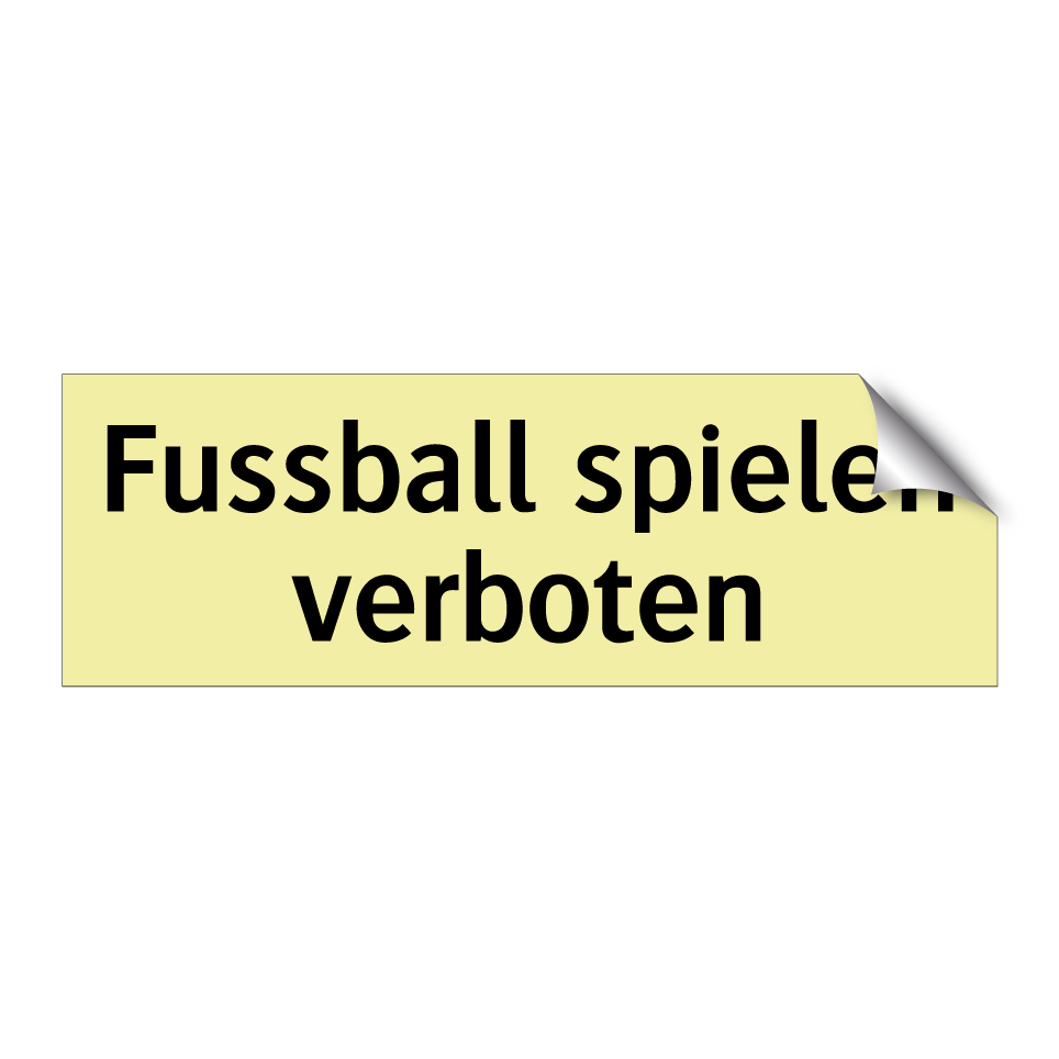 Eintritt mit Fussballschuhen verboten!
