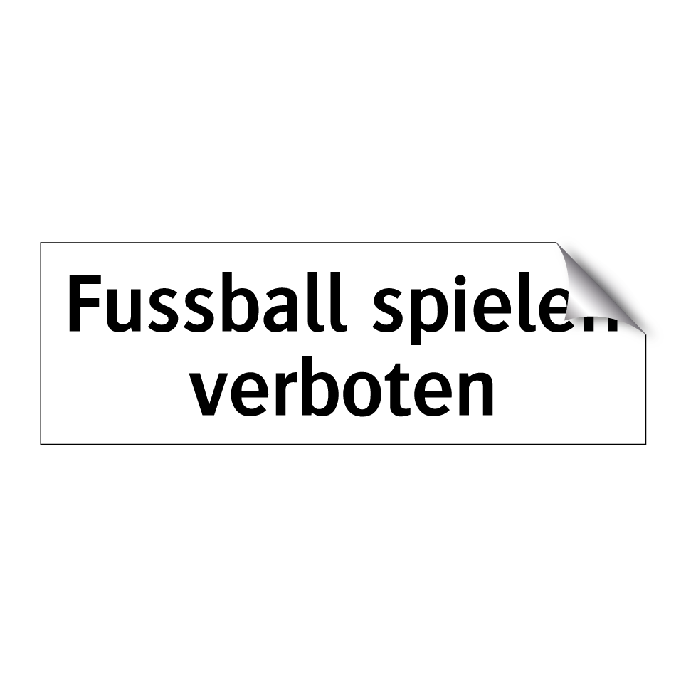 Eintritt mit Fussballschuhen verboten!