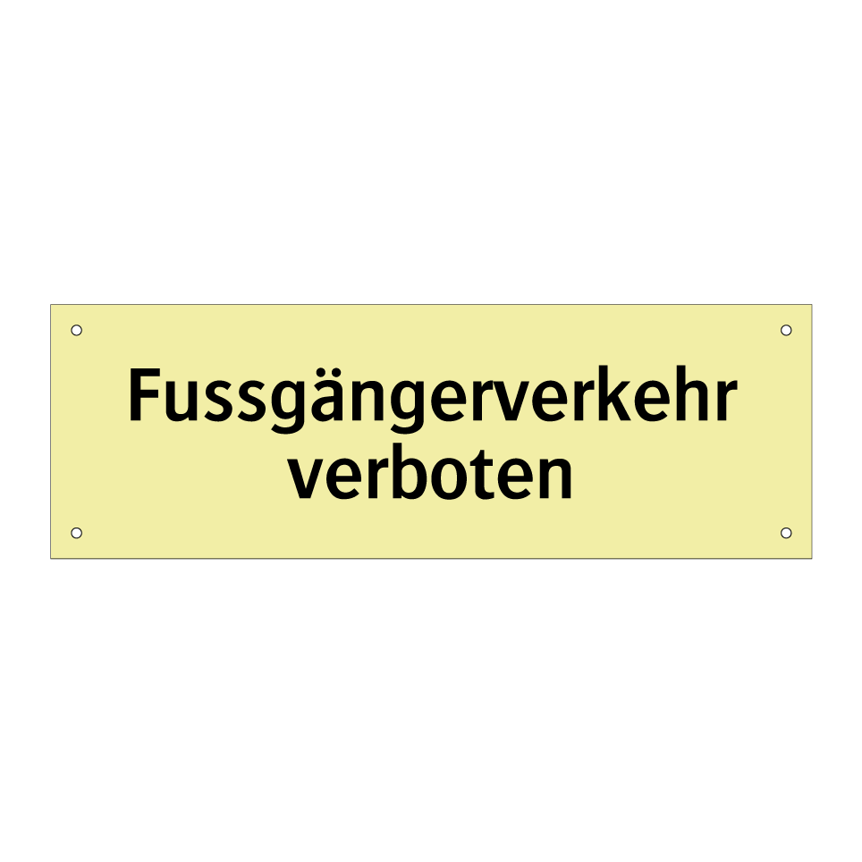 Fussballspielen verboten