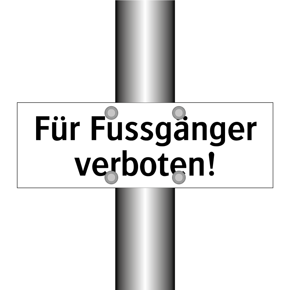 Fussgänger Kein Zutritt