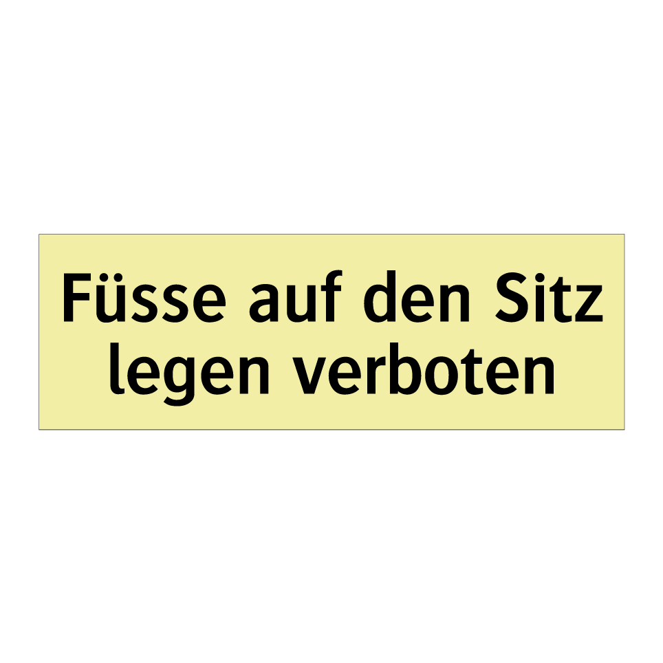 Fussgänger verboten