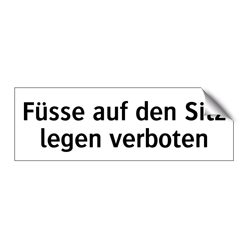 Fussgänger verboten