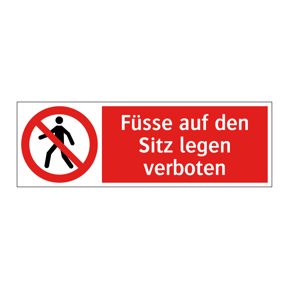 Für Fussgänger verboten!