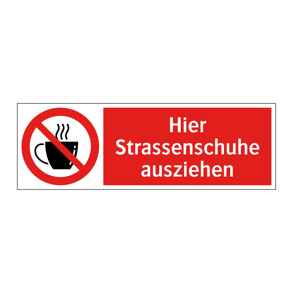 Heisse Getränke nicht erlaubt