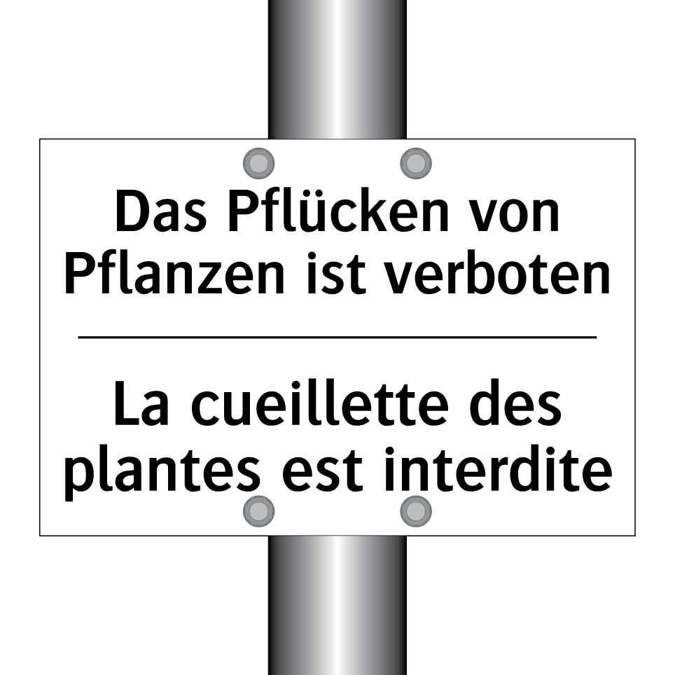 Das Pflücken von Pflanzen ist /.../ - La cueillette des plantes est /.../