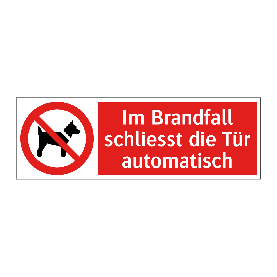 Hunde verboten: Draussen bleiben