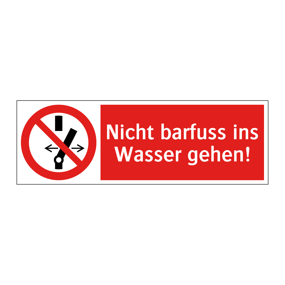 Nicht anschliessen. Arbeiten im Gange. Nur die Person, die das Schild angebracht hat, darf es entfernen und die Verbindung herstellen