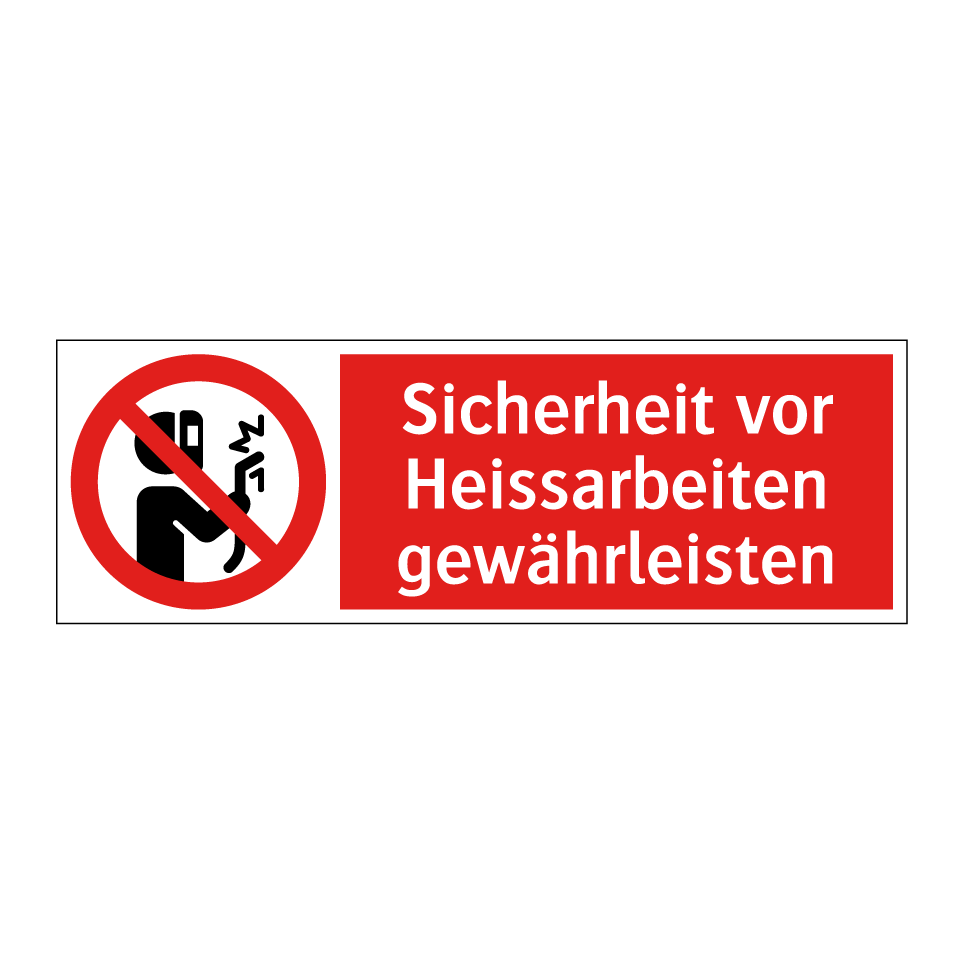 Schweissen verboten!