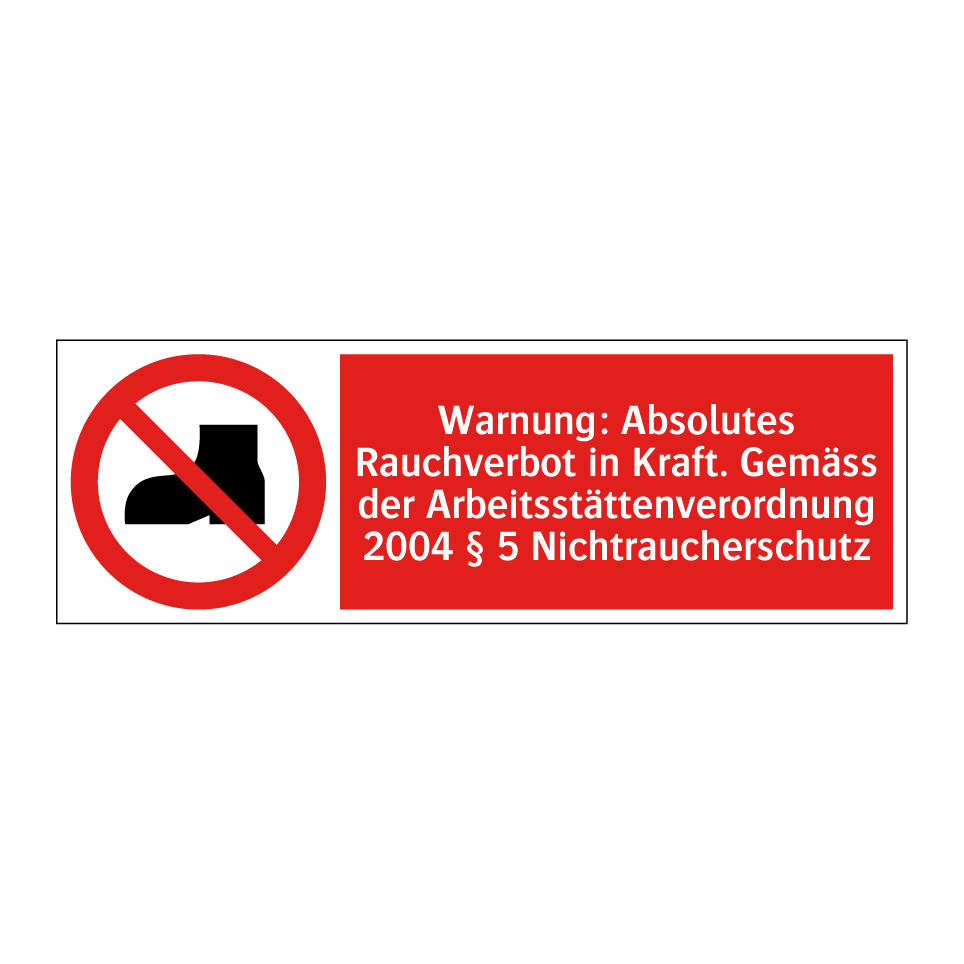 Verwendung von Strassenschuhen verboten!