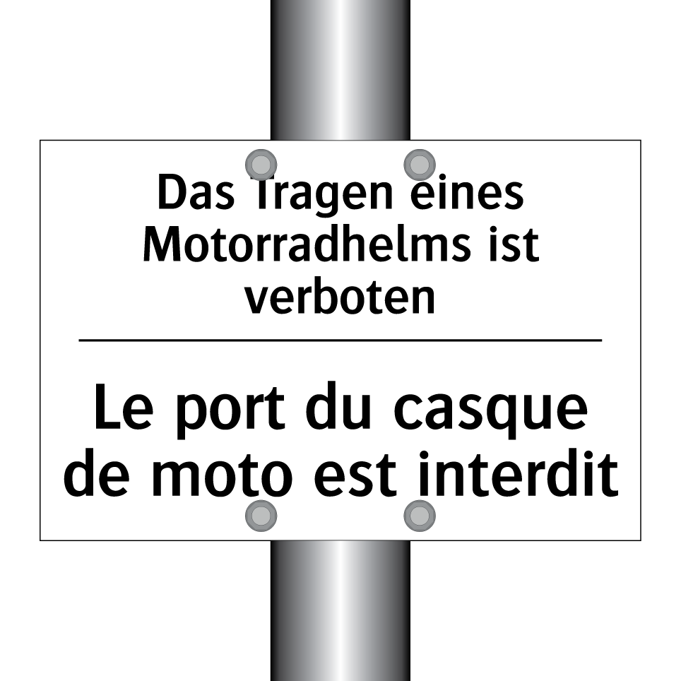 Das Tragen eines Motorradhelms /.../ - Le port du casque de moto est /.../