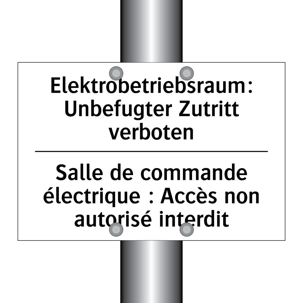 Elektrobetriebsraum: Unbefugter /.../ - Salle de commande électrique : /.../