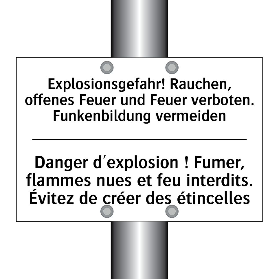 Explosionsgefahr! Rauchen, offenes /.../ - Danger d'explosion ! Fumer, flammes /.../