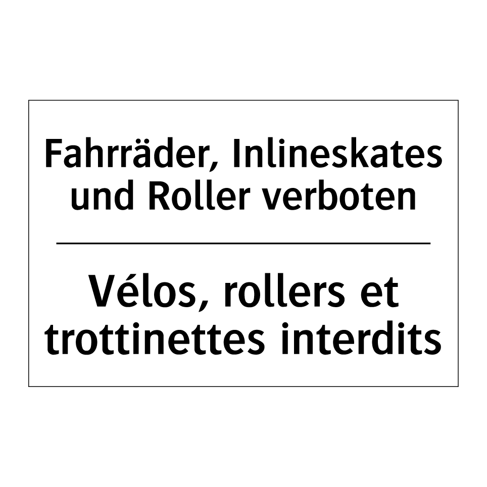Fahrräder, Inlineskates und Roller /.../ - Vélos, rollers et trottinettes /.../