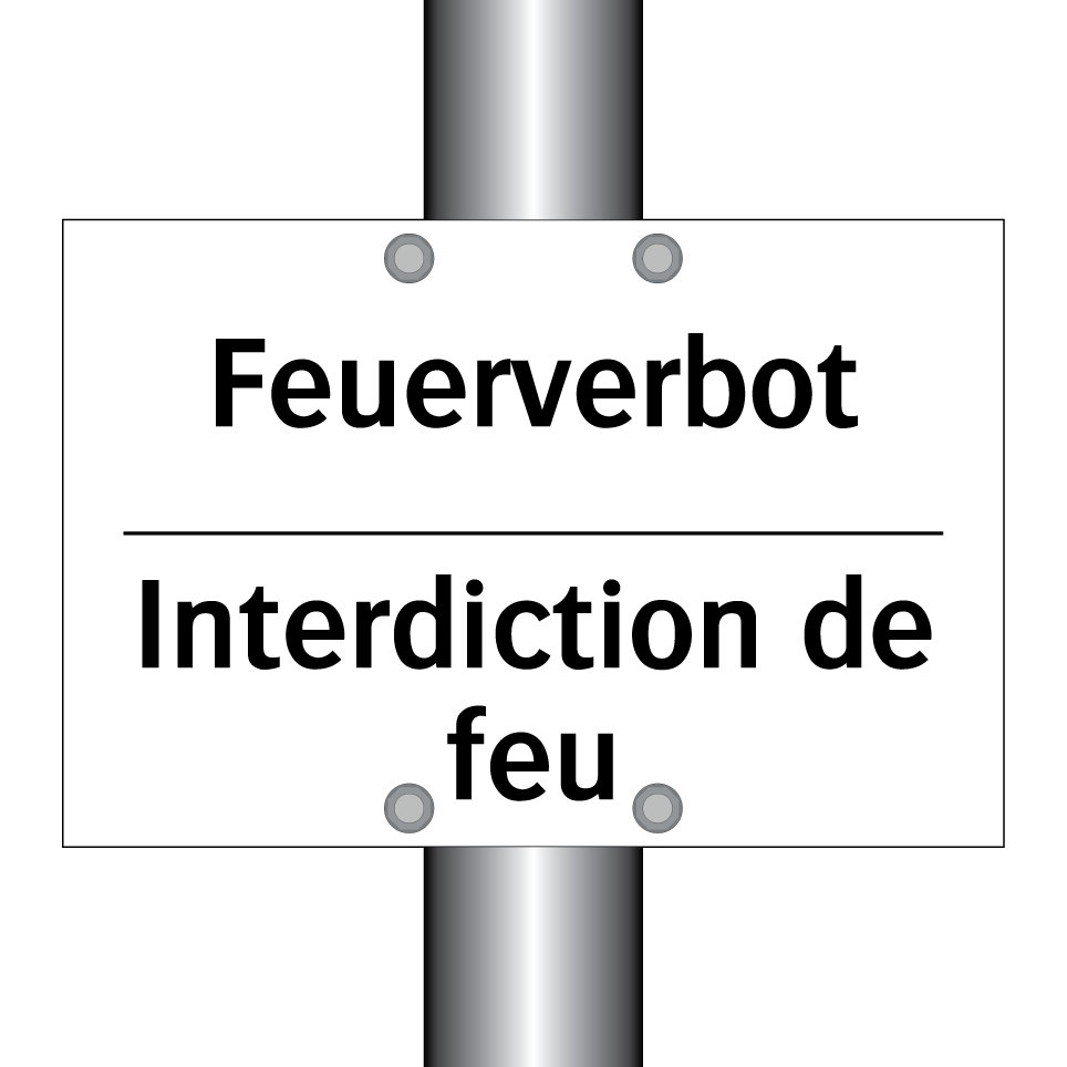 Feuerverbot - Interdiction de feu