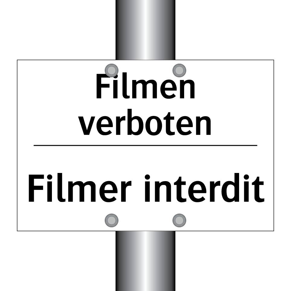 Filmen verboten - Filmer interdit