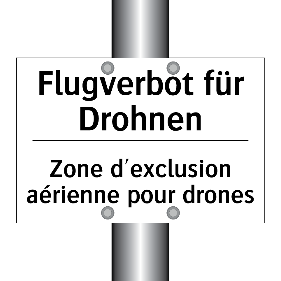 Flugverbot für Drohnen - Zone d'exclusion aérienne pour /.../