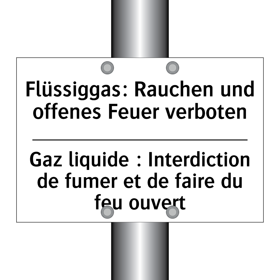 Flüssiggas: Rauchen und offenes /.../ - Gaz liquide : Interdiction de /.../