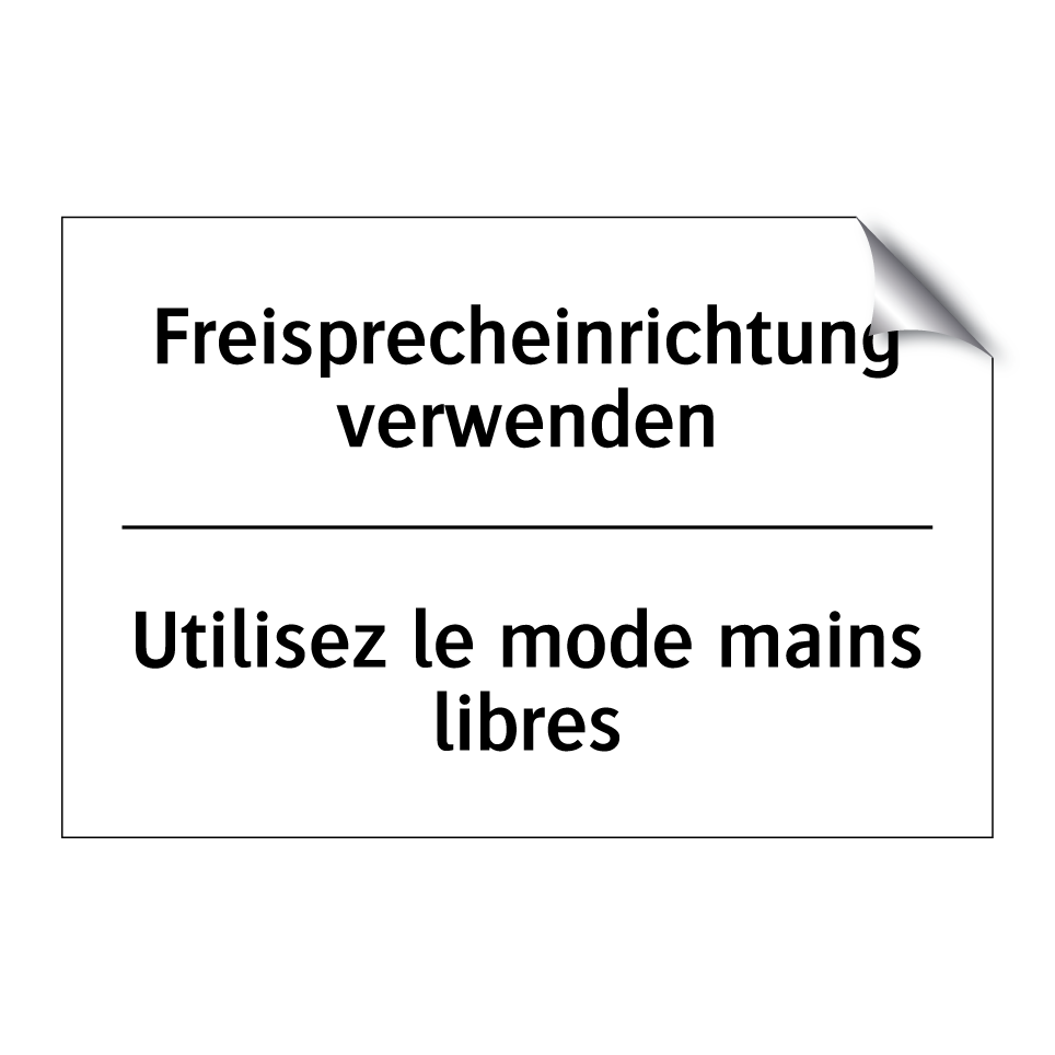 Freisprecheinrichtung verwenden /.../ - Utilisez le mode mains libres