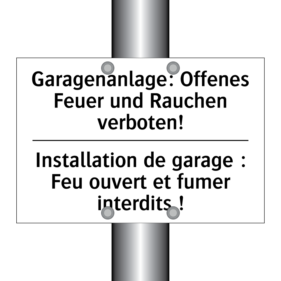 Garagenanlage: Offenes Feuer und /.../ - Installation de garage : Feu ouvert /.../