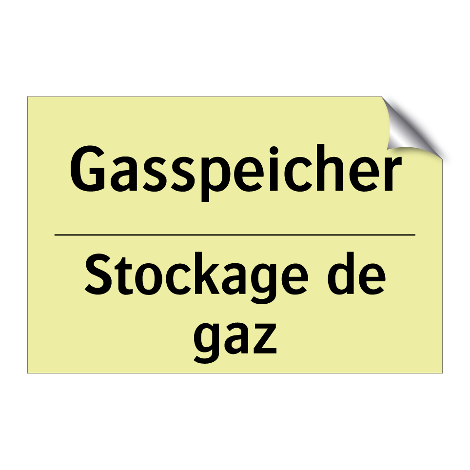 Gasspeicher - Stockage de gaz