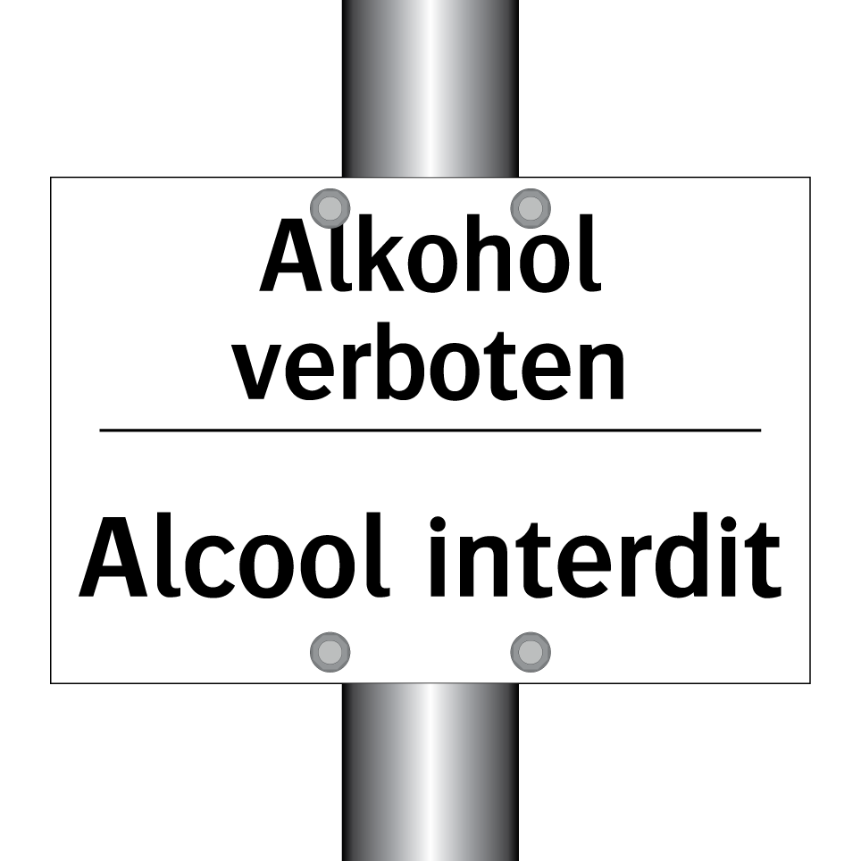Alkohol verboten - Alcool interdit