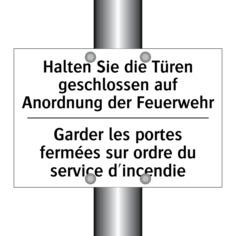 Halten Sie die Türen geschlossen /.../ - Garder les portes fermées sur /.../