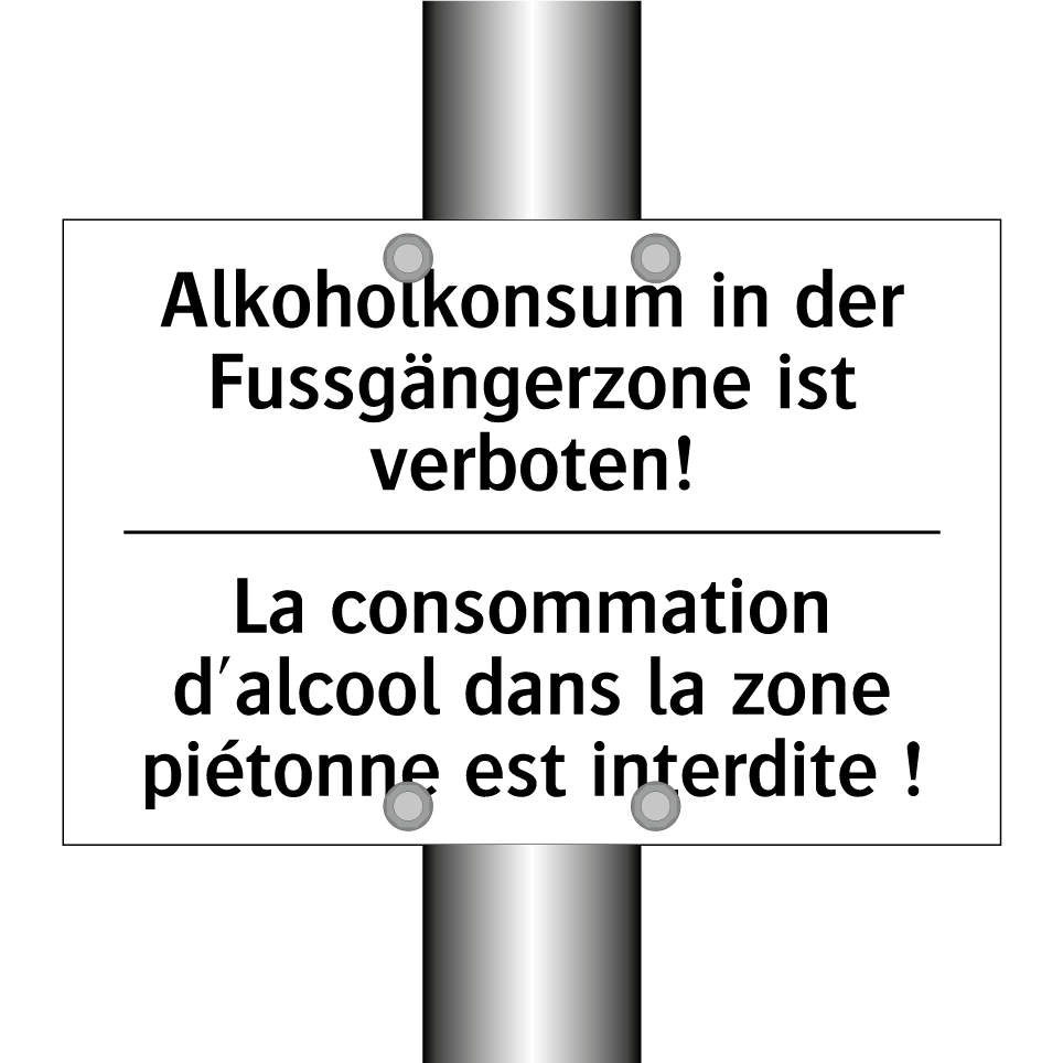 Alkoholkonsum in der Fussgängerzone /.../ - La consommation d'alcool dans /.../