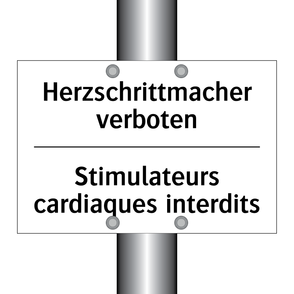 Herzschrittmacher verboten - Stimulateurs cardiaques interdits /.../
