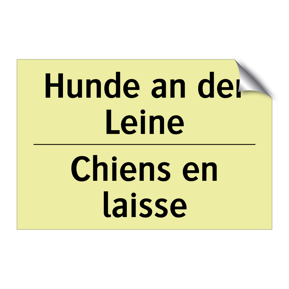 Hunde an der Leine - Chiens en laisse