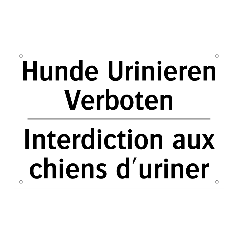Hunde Urinieren Verboten - Interdiction aux chiens d'uriner /.../