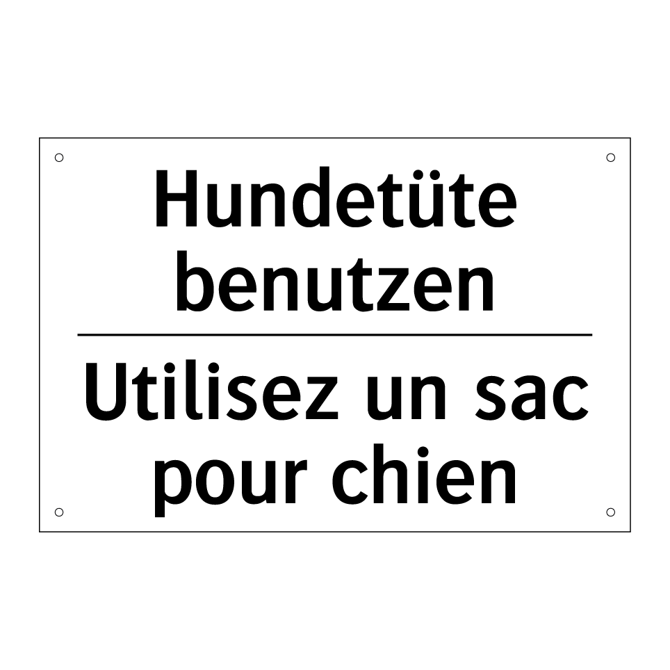 Hundetüte benutzen - Utilisez un sac pour chien