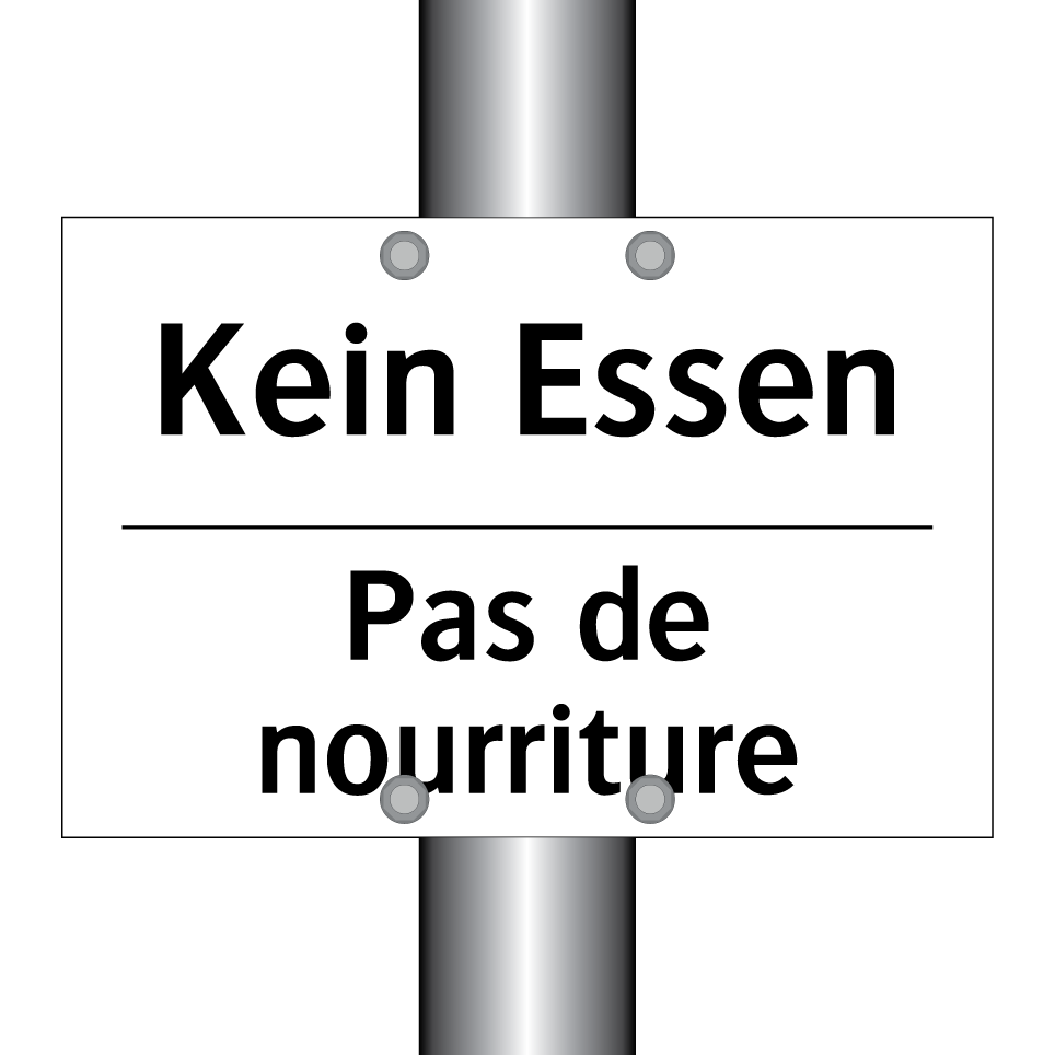 Kein Essen - Pas de nourriture