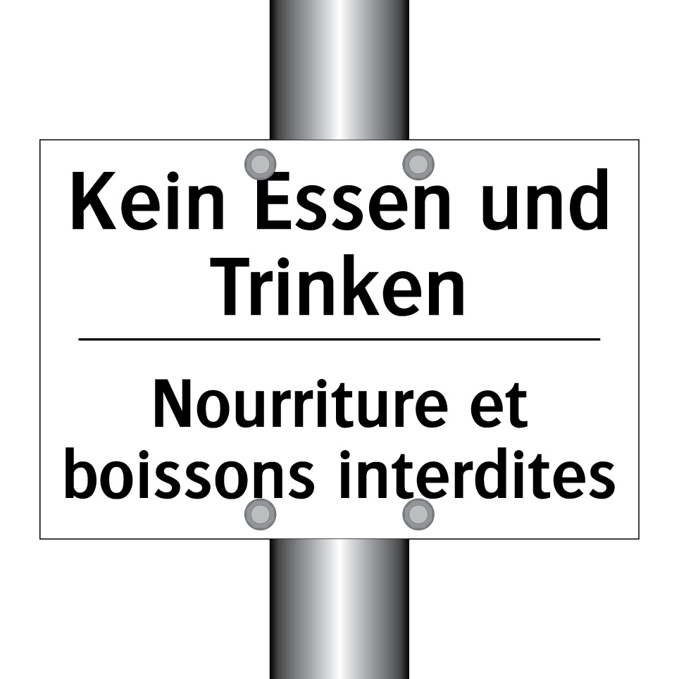 Kein Essen und Trinken - Nourriture et boissons interdites /.../