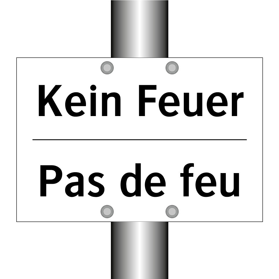 Kein Feuer - Pas de feu