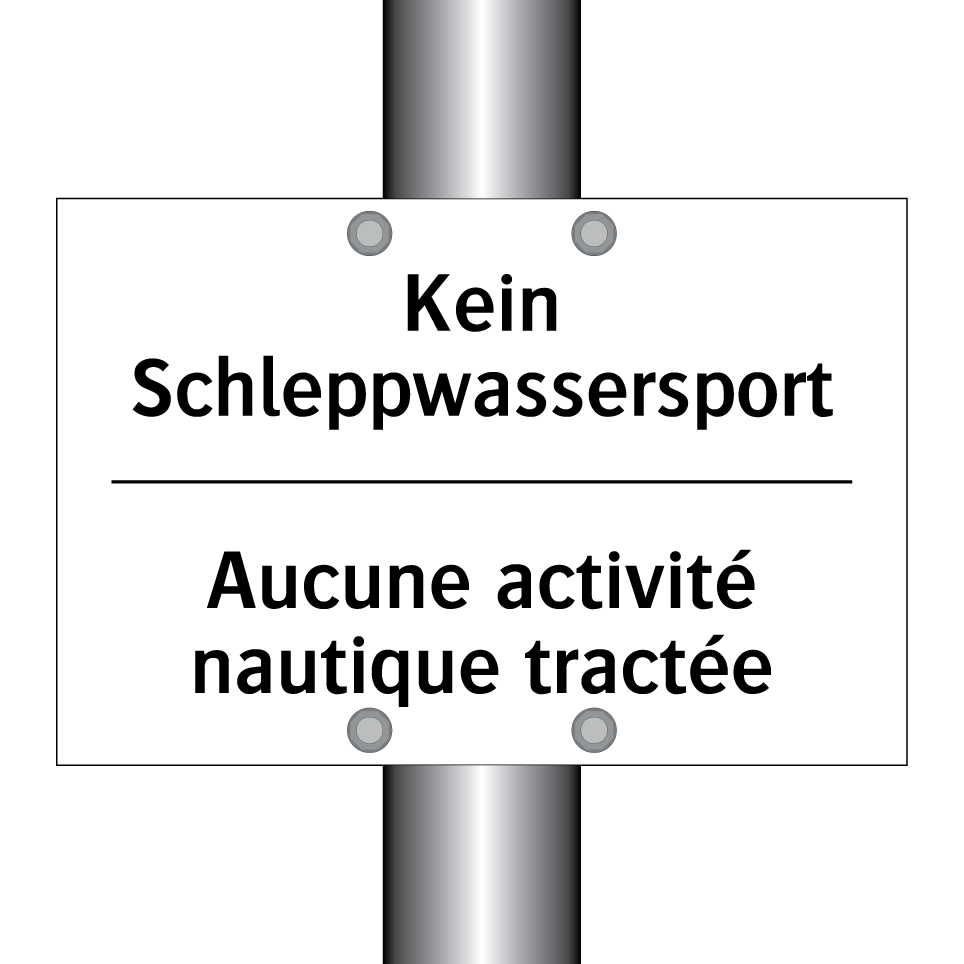 Kein Schleppwassersport - Aucune activité nautique tractée /.../