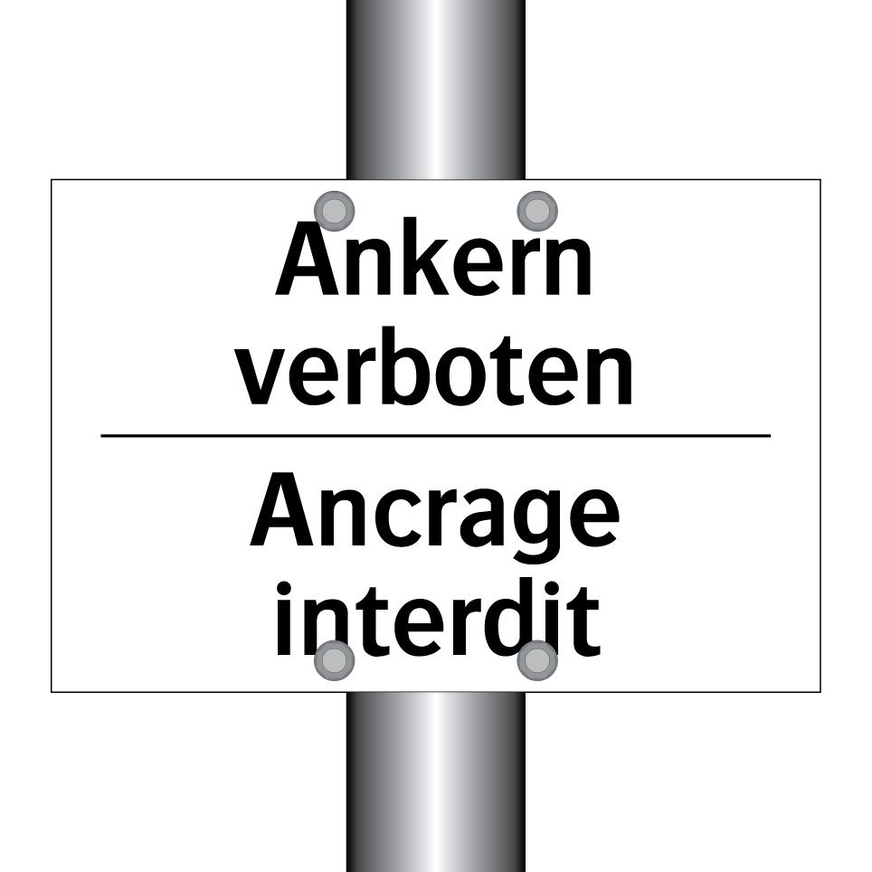 Ankern verboten - Ancrage interdit