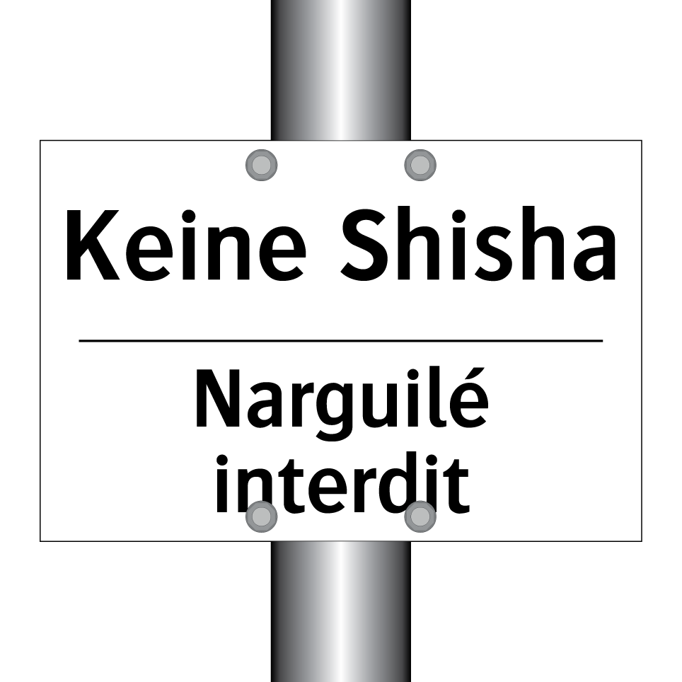 Keine Shisha - Narguilé interdit