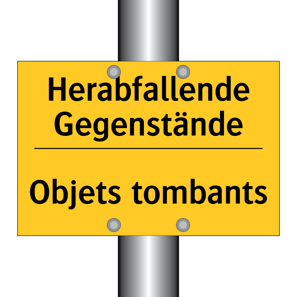 Herabfallende Gegenstände - Objets tombants
