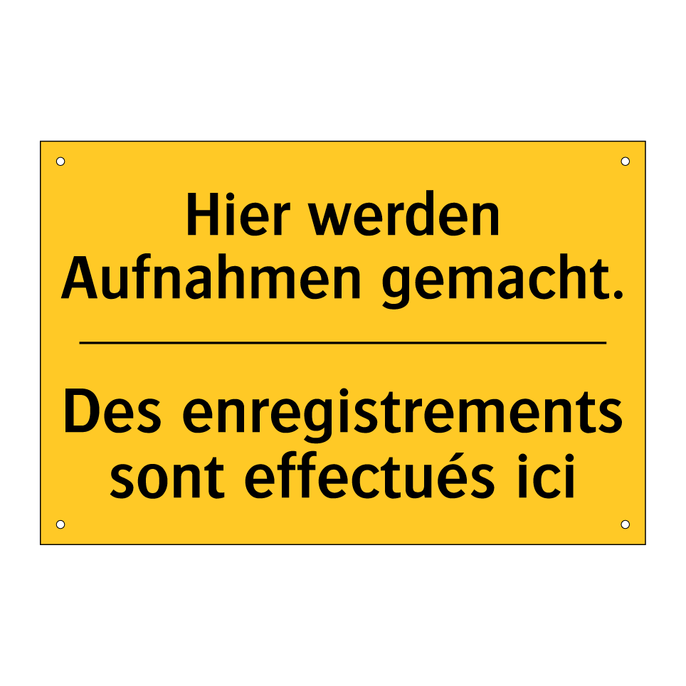 Hier werden Aufnahmen gemacht. - Des enregistrements sont effectués  /.../