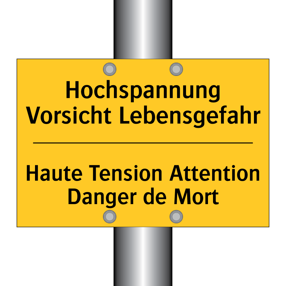 Hochspannung Vorsicht Lebensgefahr /.../ - Haute Tension Attention Danger  /.../