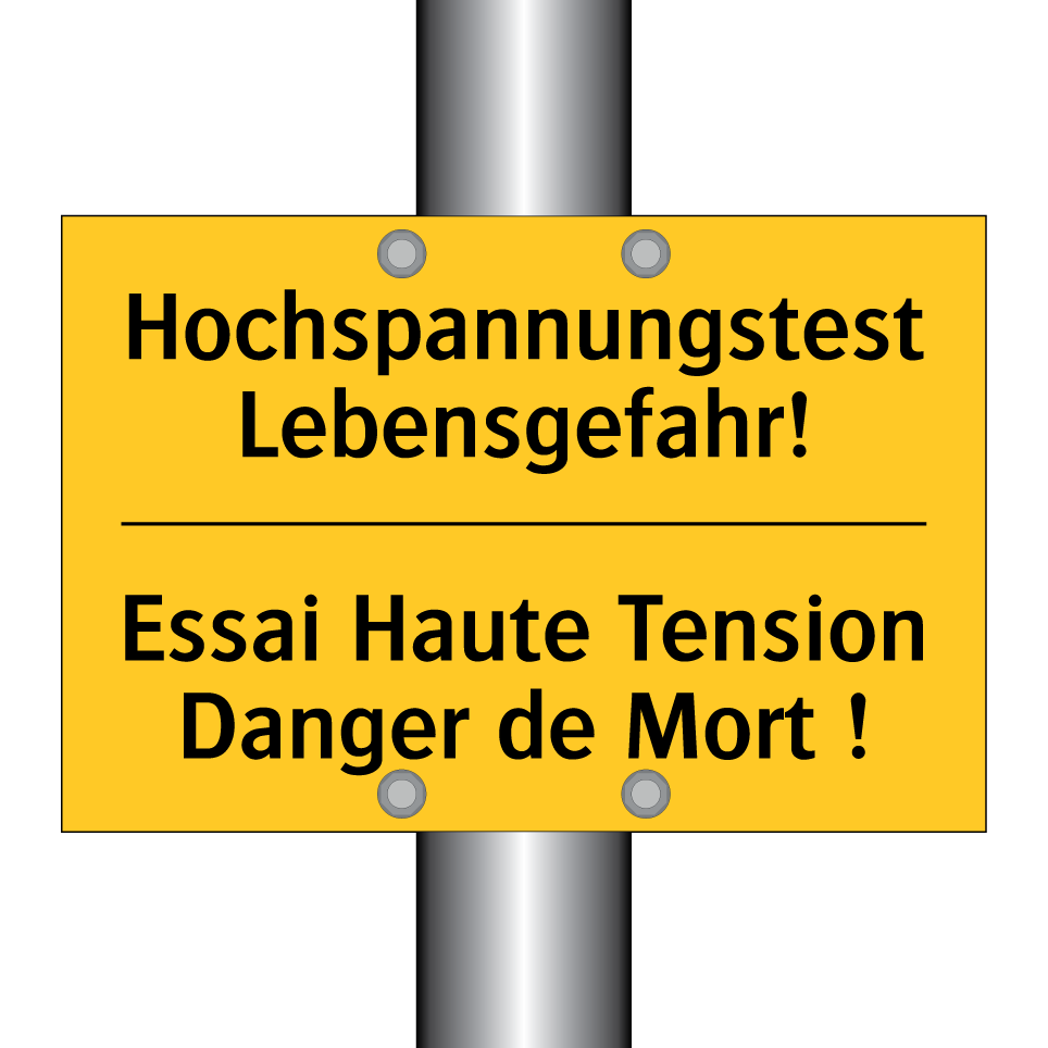 Hochspannungstest Lebensgefahr! /.../ - Essai Haute Tension Danger de  /.../