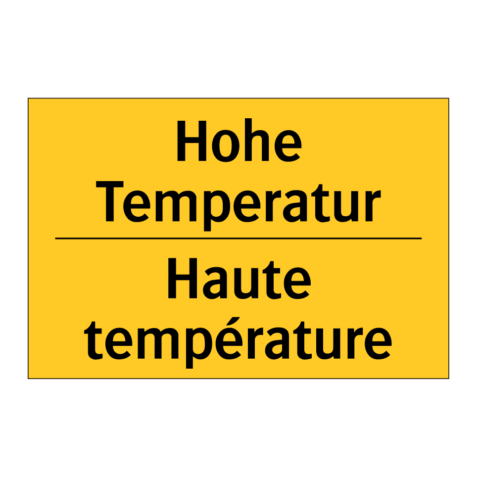 Hohe Temperatur - Haute température