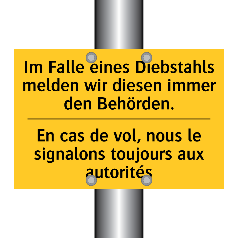 Im Falle eines Diebstahls melden  /.../ - En cas de vol, nous le signalons  /.../