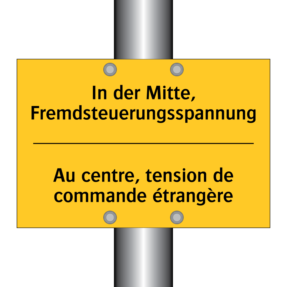 In der Mitte, Fremdsteuerungsspannung /.../ - Au centre, tension de commande  /.../