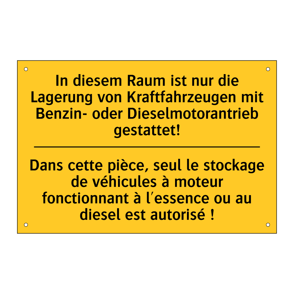 In diesem Raum ist nur die Lagerung  /.../ - Dans cette pièce, seul le stockage  /.../