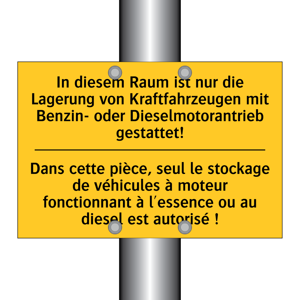 In diesem Raum ist nur die Lagerung  /.../ - Dans cette pièce, seul le stockage  /.../