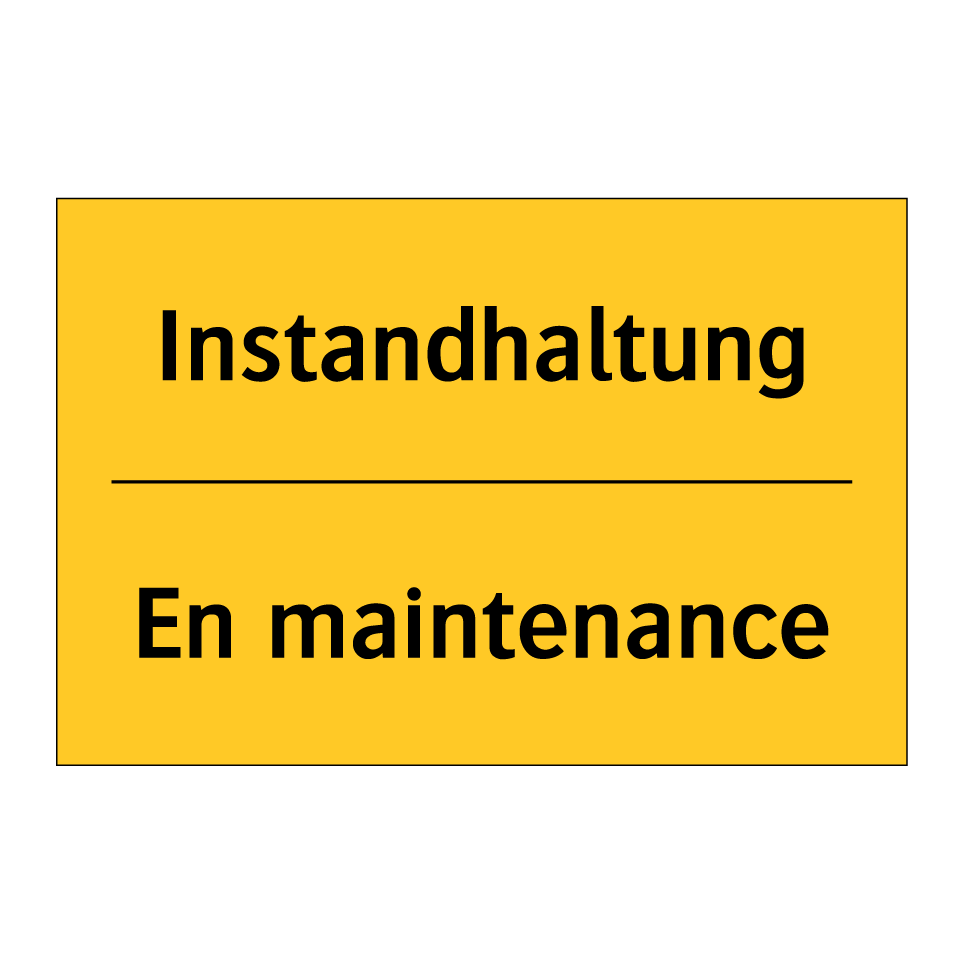Instandhaltung - En maintenance