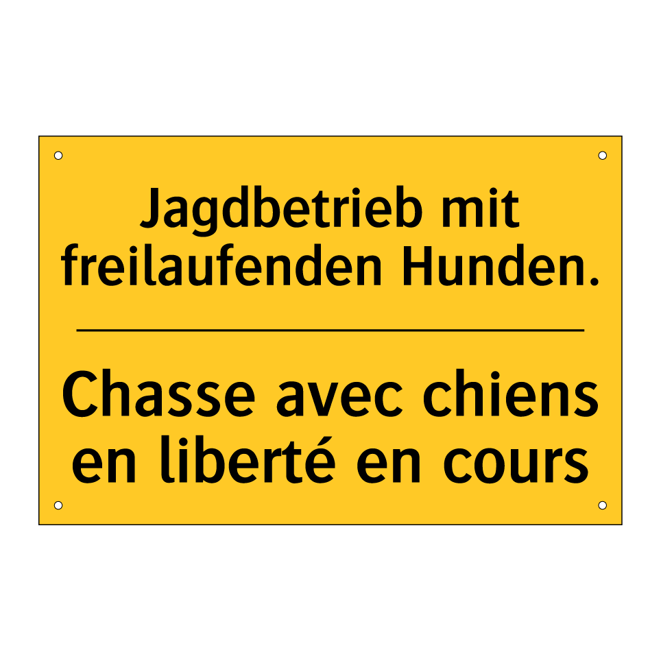 Jagdbetrieb mit freilaufenden  /.../ - Chasse avec chiens en liberté  /.../