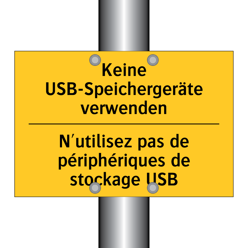 Keine USB-Speichergeräte verwenden /.../ - N'utilisez pas de périphériques  /.../